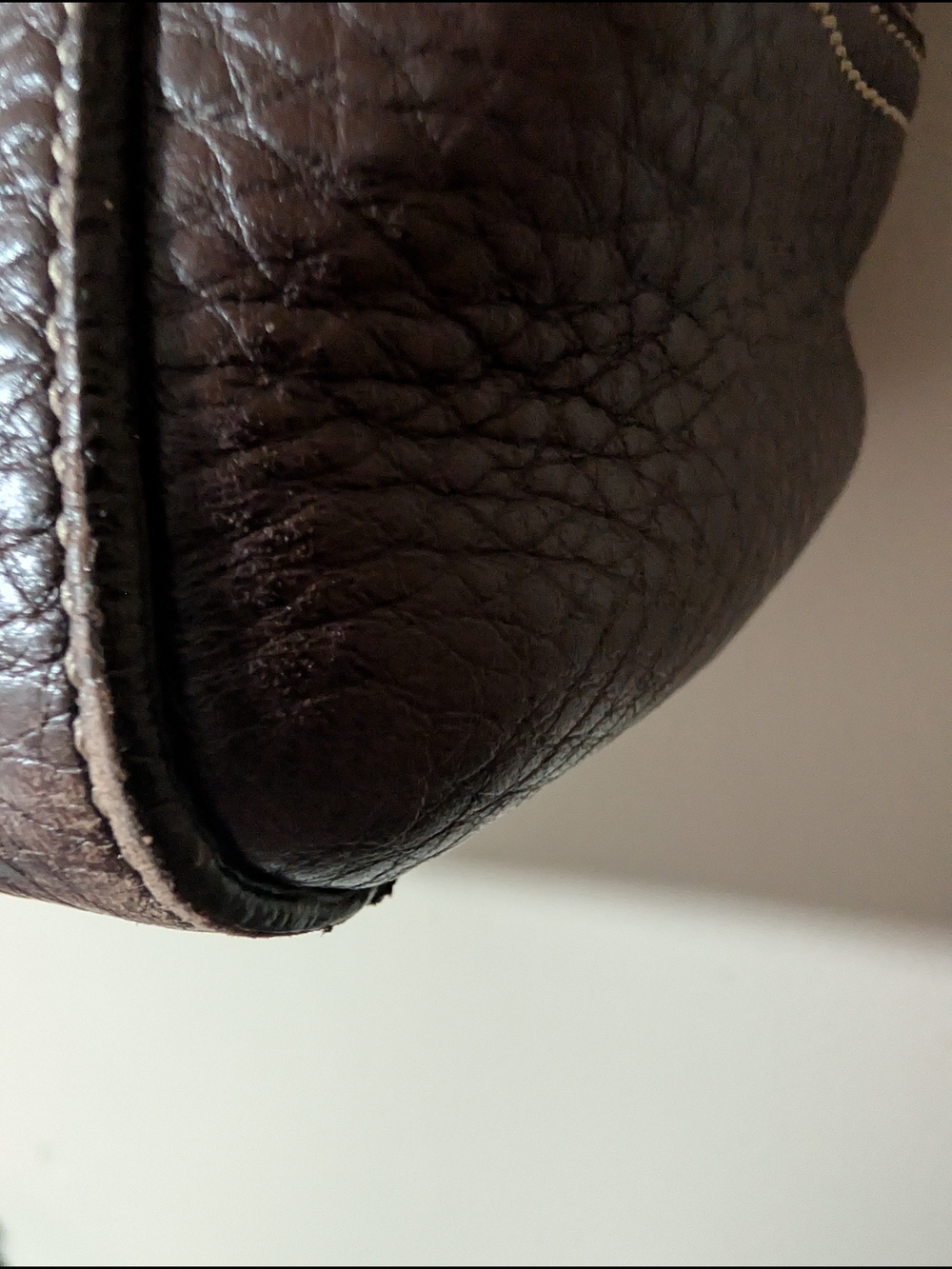 Vintage Coach Hamptons Carryall Travel Tote - Brown Pebbled Leather - Picture 8 of 9